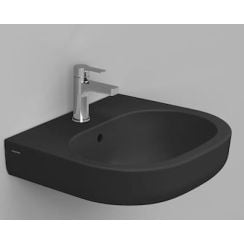 Ceramica Dolomite Mirto lavoar 55x48 cm ovale clasică negru D461381