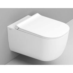 Ceramica Dolomite Mirto vas wc agăţat fără margine alb lucios D462501