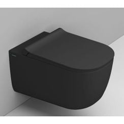 Ceramica Dolomite Mirto vas wc agăţat fără margine negru mat D462581