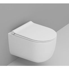 Ceramica Dolomite Mirto Round vas wc agăţat fără margine cu spălare turbionară alb mat D474941
