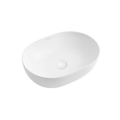 Oltens Svale lavoar 49x35 cm ovale de blat alb luciu 40332000