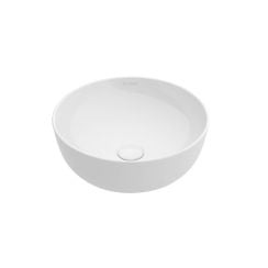 Oltens Svale lavoar 32.5x32.5 cm rotund de blat alb luciu 40833000