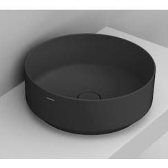 Ceramica Dolomite Noemi lavoar 44x44 cm rotund de blat negru mat D310581