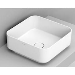 Ceramica Dolomite Noemi lavoar 40x40 cm pătrat de blat alb D311701