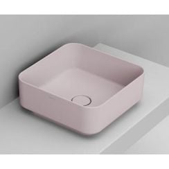 Ceramica Dolomite Noemi lavoar 40x40 cm pătrat de blat roz mat D311765