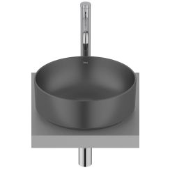Roca Ona lavoar 37x37 cm rotund de blat negru A32768J080