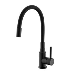 Alveus Flexa baterie bucătărie pe picior negru 1147056