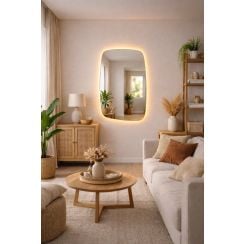 Baltica Design Stone Calm oglindă 60x90 cm cu iluminare 5904107933177