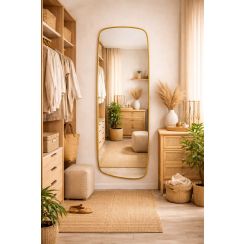 Baltica Design Stone Calm oglindă 50x155 cm auriu 5904107932934