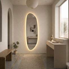 Baltica Design Stone oglindă 50x155 cm cu iluminare 5904107933146