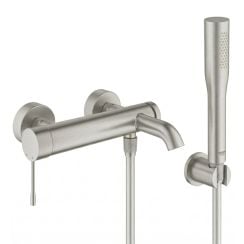 Set baterie cadă-duș Grohe Essence 33624DC1, duș de mână Grohe Euphoria 27400DC0, 27074DC0, 28362DC1