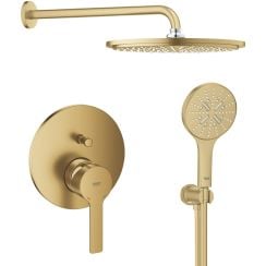 Set cap de duș cu braț Grohe Rainshower 26066GN0, baterie cadă-duș Grohe Lineare 24064GN1, 26574GN0, 26658GN0, 28362GL1