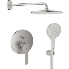 Set cap de duș cu braț Grohe Rainshower 26558DC0, baterie cadă-duș Grohe Lineare 24064DC1, 26574DC0, 26658DC0, 28362DC1