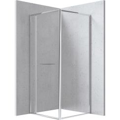 Deante Blur cabină de duș 90x90 cm pătrat crom luciu/sticlă transparentă KQB_0099P