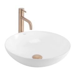 Rea Anika lavoar 40.5x40.5 cm rotund de blat alb REA-U6367