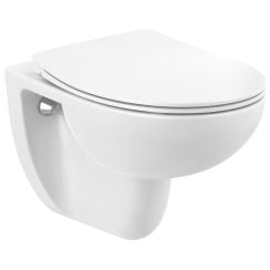 Roca Victoria vas wc cu capac soft-close agăţat fără margine alb A34HV02000