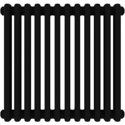 Irsap Tesi 3 calorifer de cameră 56.5x54 cm podłączenie inferior negru IRS-TES-3056-12-K1 2