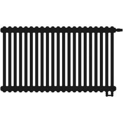 Irsap Tesi 3 calorifer de cameră 56.5x94.5 cm podłączenie inferior negru IRS-TES-3056-21-K1-V