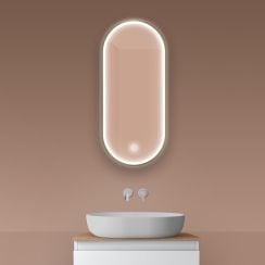 Oltens Nordlis oglindă 40x90 cm oval cu iluminare cu covoraș de încălzire 64103510