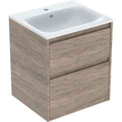 Geberit Selnova Square lavoar cu dulap 55 cm nucă 504.137.JR.1