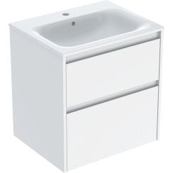 Geberit Selnova Square lavoar cu dulap 60 cm alb 504.138.01.1