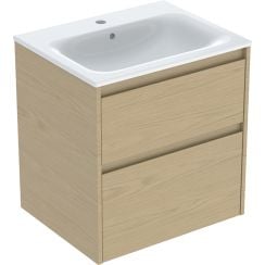 Geberit Selnova Square lavoar cu dulap 60 cm stejar 504.138.PS.1