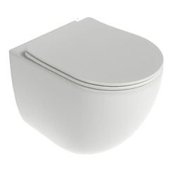 Ravak Chrome vas wc cu capac soft-close agăţat fără margine cu spălare turbionară alb lucios X03121