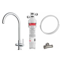 Set baterie bucătărie Franke Lina 120.0730.806, filtru sub chiuvetă Franke Clear Water 150.0730.809