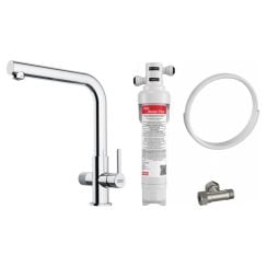 Set baterie bucătărie Franke Lina 120.0730.779, filtru sub chiuvetă Franke Clear Water 150.0730.809