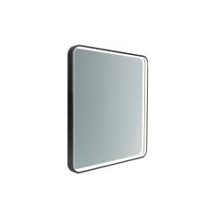 Comad Vega oglindă 60x65 cm dreptunghiular cu iluminare negru VEGA LU LED 60
