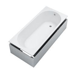Schedline Solia White Mat cadă cu suport 160x70 cm alb 3WST.SS1P-16070/B/MG