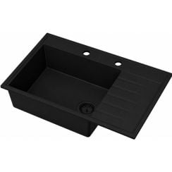 Ruvetti Axel 160 K chiuvetă din granit 79x50 cm negru 3001AXK_FB160K_W