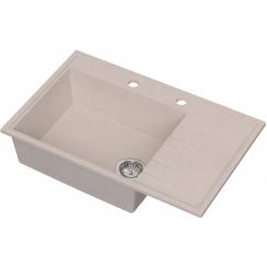 Ruvetti Axel 160 K chiuvetă din granit 79x50 cm bej 3001AXK_BE160K_W