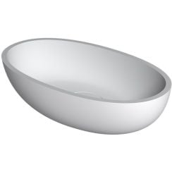 Riho Escala lavoar 55x32 cm ovale de blat alb W030001105