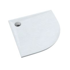 Schedline Libra White Stone cădiță de duș semirotundă 90x90 cm alb 3SP.L1O-9090/B/ST