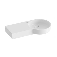 Ravak ARC lavoar 83x43.5 cm dreptunghiular cu blat alb luciu XJXL1283000