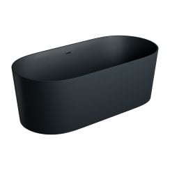 Omnires Ovo M+ cadă freestanding 160x75 cm ovală negru OVO160WWZPBLV