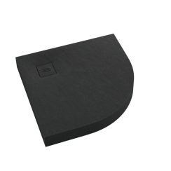 Schedline Nonlimits Black Stone cădiță de duș semirotundă 90x90 cm negru 3ST.N1O-9090/C/ST-M1/C/ST
