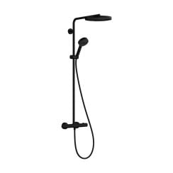 Hansgrohe Pulsify S Puro set de duș perete cu duș de ploaie negru 24237670
