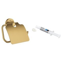 Set suport pentru hârtie igienică Grohe Start 41179GN0, adeziv Grohe QuickGlue 41127000