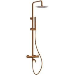 Balneo Cascade set de duș perete cu duș de ploaie cupru H0301050505