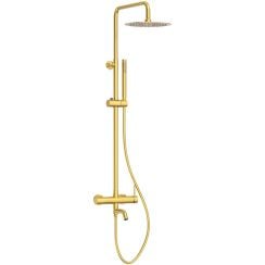 Balneo Cascade set de duș perete cu duș de ploaie auriu H0301040505
