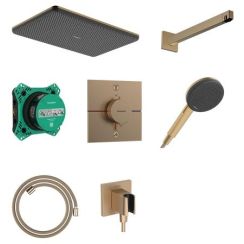 Hansgrohe Raindance Alive Q set de duș ascuns cu termostat cu duș de ploaie || 24620140