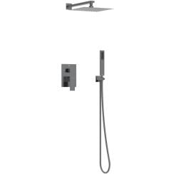 Balneo Cascade set de duș ascuns cu duș de ploaie grafit H0301070607