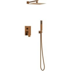 Balneo Cascade set de duș ascuns cu duș de ploaie cupru H0301050607