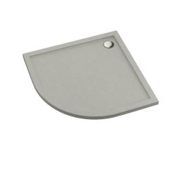 Schedline Sharper Cement Stone cădiță de duș semirotundă 80x80 cm ciment 3S.S1O-8080/CT/ST