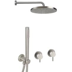 Paffoni Rubinetterie set de duș ascuns cu duș de ploaie oţel LIG010ST70