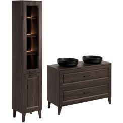 Set dulap Comad Dorothy Ristretto DOROTHY RISTRETTO 82-120-46-2S, dulap Comad Dorothy Ristretto DOROTHY RISTRETTO 80-40-2D, RIVER 1 BLACK MATT UN 40 ( E-6595 ), RISTRETTO 89-120-46 M