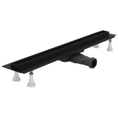 Schedline Slight Line Low Black rigolă liniară 80 cm negru SOLPLB-80035LOW