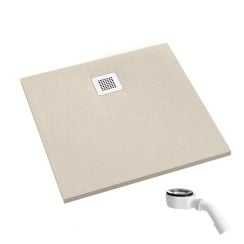 Schedpol Kalait Cashmere Stone cădiță de duș pătrată 80x80 cm bej 3.3200/PK/ST-M2